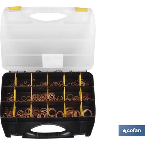 Cassa da 400 rondelle in rame