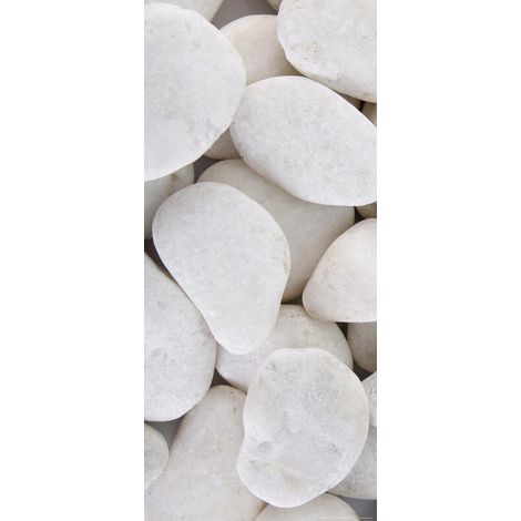 White stones , intissé photo mural, 90 x 202 cm, 1 part (1/3)