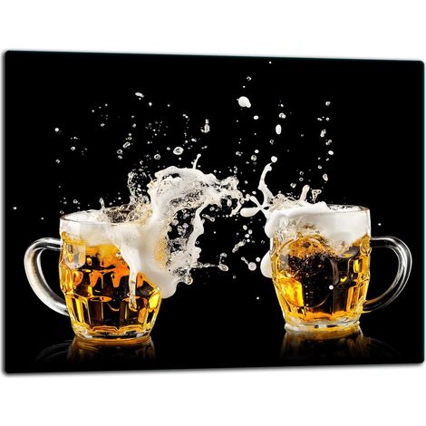 Schneidebrett aus Glas, 52x40 cm, Bier (1/5)