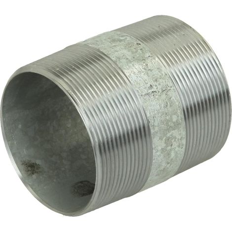 Nipple double galvanisé 2 1/2'' x 80 mm
