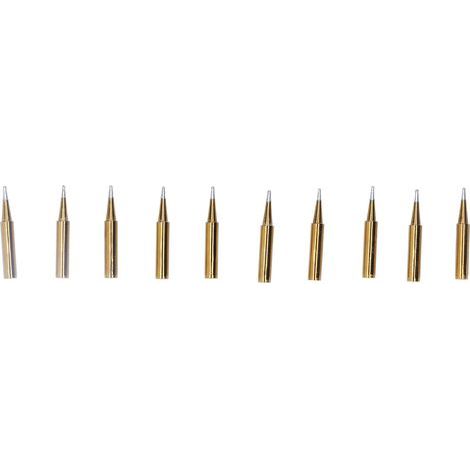 10 pièces pointes de fer à souder soudure dorée tête de soudage accessoires de remplacement 60W(900VTT) (1/5)