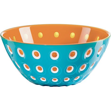 Guzzini - Saladier 20 cm Le Murrine bleu et orange