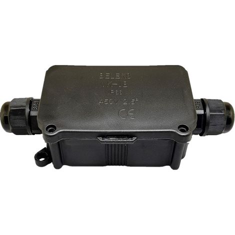 4 Pièces Boîte de Jonction étanche IP66, Boite de Derivation Etanche Exterieur, Connecteur de Câble 2 Voies Connexions PG9 pour Câble Ø3-8mm Ø6mm-10mm