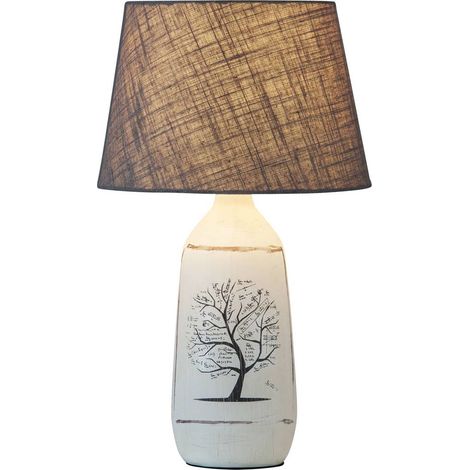 Lampe de chevet Dora 4374 Rabalux E27 abat-jour blanc (1/5)