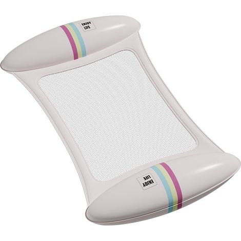 Zwei aufblasbare Schwimmflöße in Form einer Regenbogenwolke – 110 × 68 cm, faltbares Wasserbett für Schwimmbad oder Außenwasser, bequemes aufblasbares Matratzenbett zum Entspannen auf dem Wasser