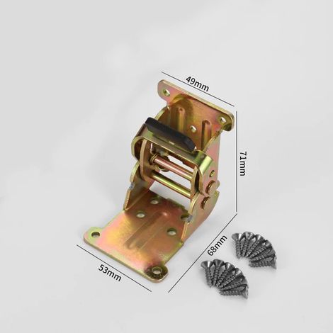 Supports de pieds de table pliables (couleur zinc), charnières de support pliables robustes à verrouillage à 90 degrés pour pieds de table, chaise, lit et établi (1/5)