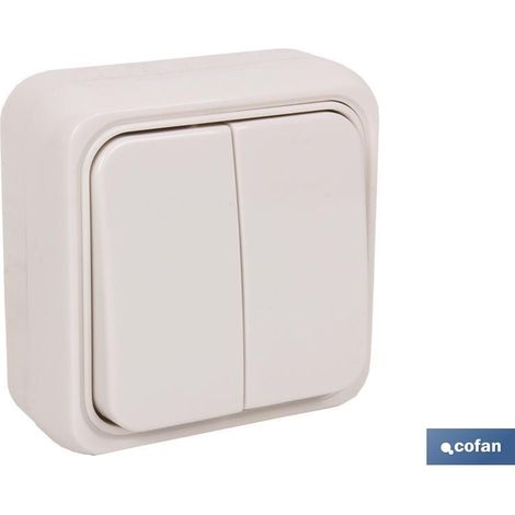 Doppelflächenschalter Modell Atlantis10a Weiß