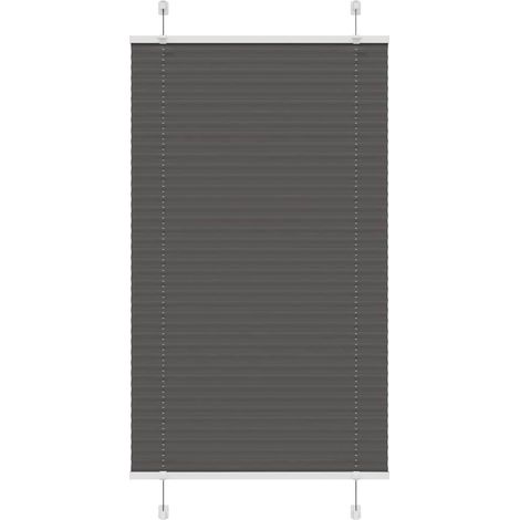 Plissee Schwarz 70x150 cm Stoffbreite 69,4 cm Polyester