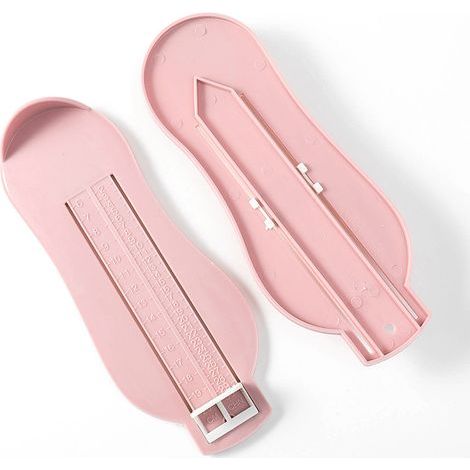 Enfants bébé réglable pied règle bébé chaussures taille outil de mesure chaussures accessoires jauge pied règle 1 pièces (rose) (1/5)