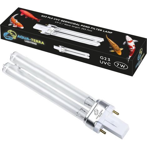 x 7W G23 2-Pin Pond Filter Bulb for UV Clarifier and Filtration System (1/5)