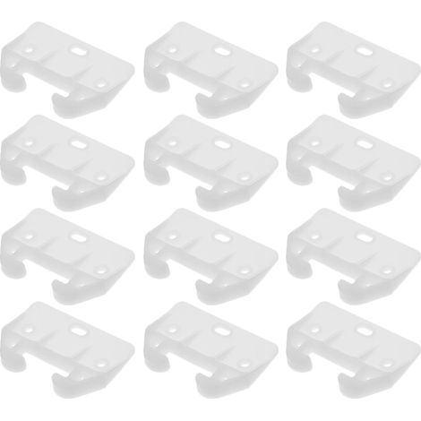ibasenice Lot de 25 guides tiroir en plastique blanc, fixations pour (1/5)