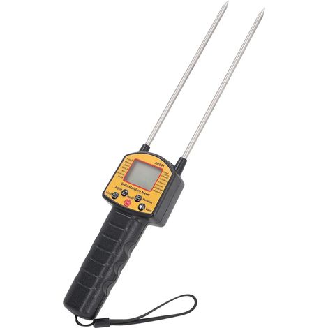 Humidimètre de Foin Portable, Testeur d'humidité de Foin Précis avec Sonde et Diffusion Vocale, Humidimètre Numérique de Grain pour Paille de Céréales, Son, Herbe Fourragère