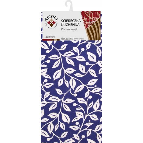 Paño de cocina de algodón, toalla, 40x60 cm, estampado 42331