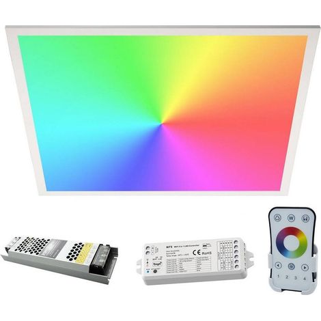 Kit Pannello Ultra Slim Led 94w Centralina Smart Wifi 24v Rgb+4000k Rgbw Alexa Google (1/5)