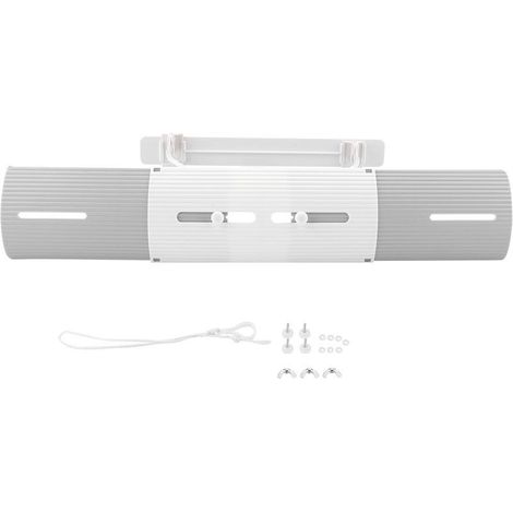GARRYFIZH Déflecteur de pare-brise rétractable gris, anti-vent pour climatisation (1/5)