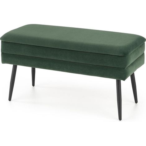 Banco tapizado Houston 1255, Verde oscuro + Negro (1/5)