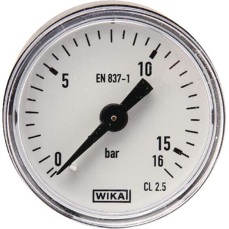 Manometro attacco posteriore diametro 50 mm 0-16bar WIKA MA5016B04PL
