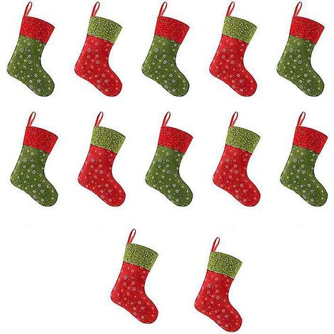 12 chaussettes de Noël à suspendre (1/3)