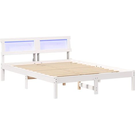 Maison Exclusive - Estructura de cama Blanco 140 x 190 cm Madera
