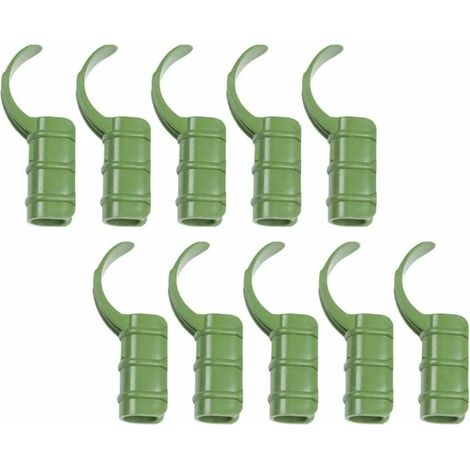 15 colliers de serrage pour tuyaux de jardin, serres et abris de jardin, vert, 20 mm (1/5)