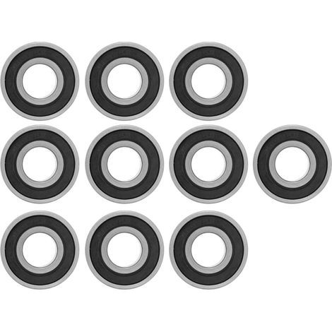 10Pièces 15 x 35mm Roulement à gorge profonde 6202 RS, Roulements à Billes de Cannelure Profonde Scellé par Caoutchouc Roulement a bille (1/5)
