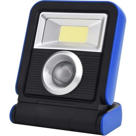 Lampe de travail LED à énergie solaire rechargeable par USB pour extérieur - Lanterne portable COB LED,Bleu (1/5)