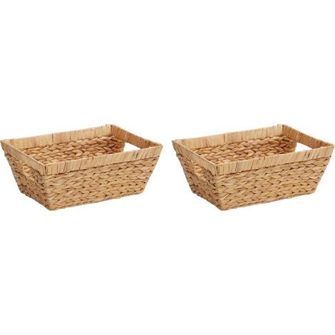 Cestas de Almacenamiento 2 pcs Natural 38 x 28 x 15 cm vidaXL