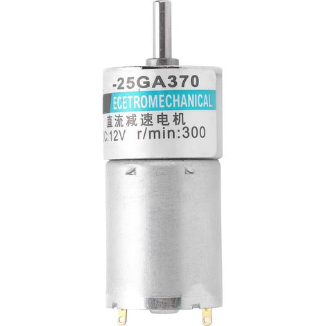 Moteur à courant continu 12V XD-25GA370, micro moteur à engrenages, basse vitesse 300 tr/min, sens horaire/antihoraire, aimant permanent, contrôle sportif (1/5)