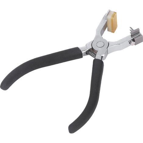 Pince à perforer coudée française à double levier et tête remplaçable, outil de perforation pour cuir haute dureté pour le bricolage du cuir (1/5)