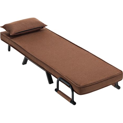 Canapé-lit élégant, fauteuil-lit raffiné, fauteuil convertible, chaise TV extensible avec dossier réglable (uniquement le fauteuil-lit) (1/5)