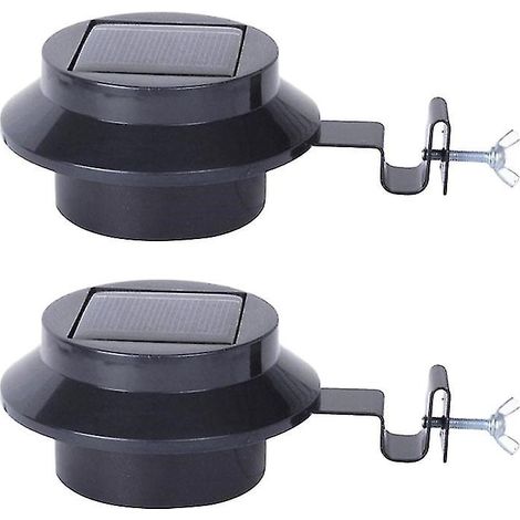 Lot de 2 lampes solaires pour clôture (1/3)