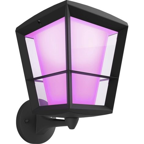 Philips Hue Econic Applique Murale Noire Extérieur