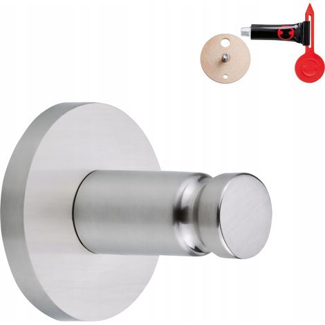Gancho autoadhesivo para baño TESA MOON, de metal cromado, hasta 5 kg. (1/5)