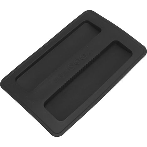 Silikon-Toasterabdeckung 15,8 x 10,4 x 1,2 cm, weich, flexibel, wiederverwendbar, für Brotbackautomaten, Schwarz (1/5)