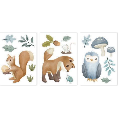 Little Dutch Wandsticker Set Forest Friends A4 (3x St.) (1/5)