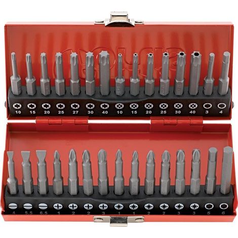 Fortis Bit-Sortiment mit 50 mm Bits 30-tlg. für Schlitz/Innensechskant/PH/PZ/TORX (1/5)