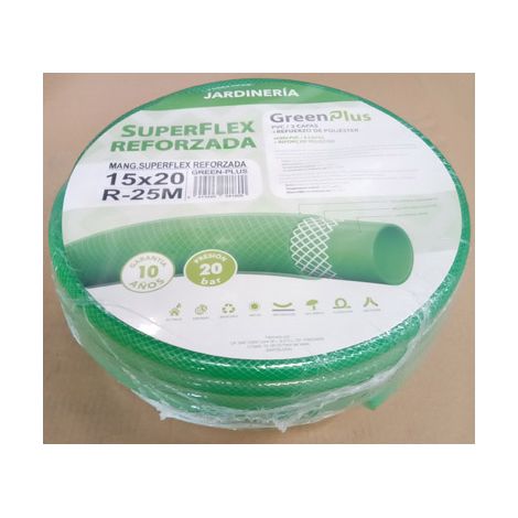 MANGUERA SUPER FLEX REFORZADA Ø 15 MM (1/2)