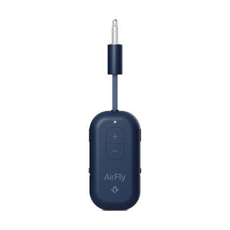 Adaptador Bluetooth Twelve South AirFly Pro 2 con entrada de jack de 3,5 mm, compatible con AirPods y otros auriculares Bluetooth, hasta 2 pares de auriculares simultáneamente y con entrada AUX (coast (1/3)