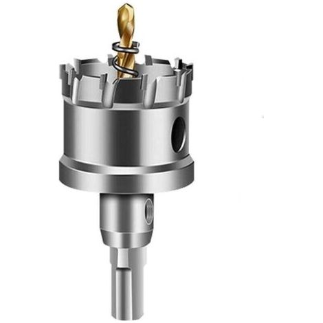 Sega a tazza in carburo di tungsteno da 35 mm, punta da trapano a corona TCT con 1 punta pilota placcata in titanio per acciaio inossidabile e lamiera.