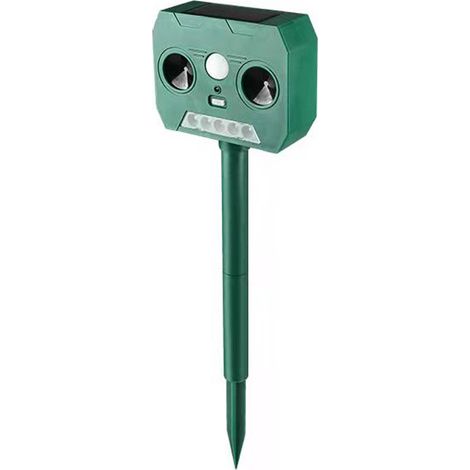 Répulsif Ultrasonique Solaire - Détecteur Mouvement - Étanche IP65 - Pour Animaux Extérieurs - 1 Pièce (1/5)