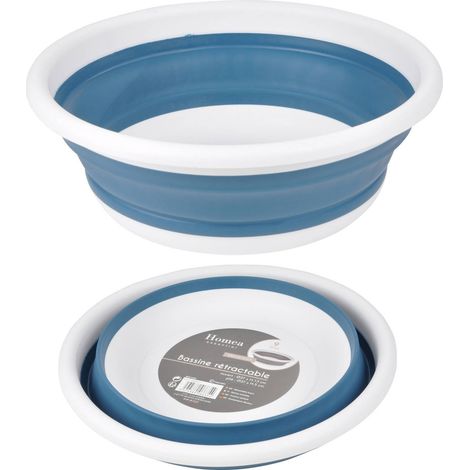 Bol pliant en silicone, 9 L, taupe (1/4)