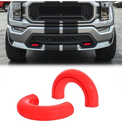 Abschlepphakenabdeckung kompatibel mit Ford F150 2004–2025 und Bronco Base/Big Bend/Outer Banks 2021–2025  Toyota Tundra 2017–2021 (Rot) – Zubehör für F150 (1/4)