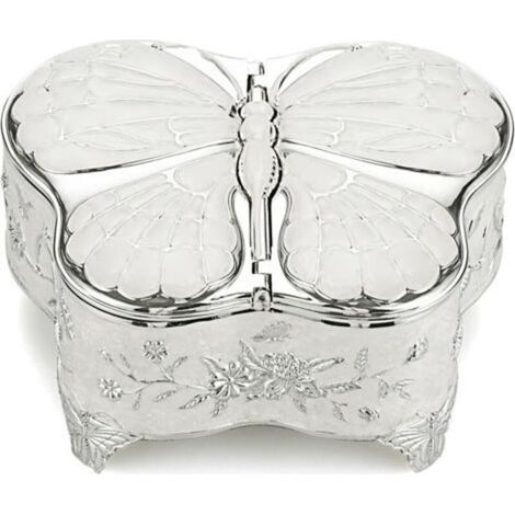 Rotating Jewelry Box - Storage Box Accessory - Display Stand for Rings, Necklaces, Bracelets - 4 Levels (Ocean Blue) (1/5)