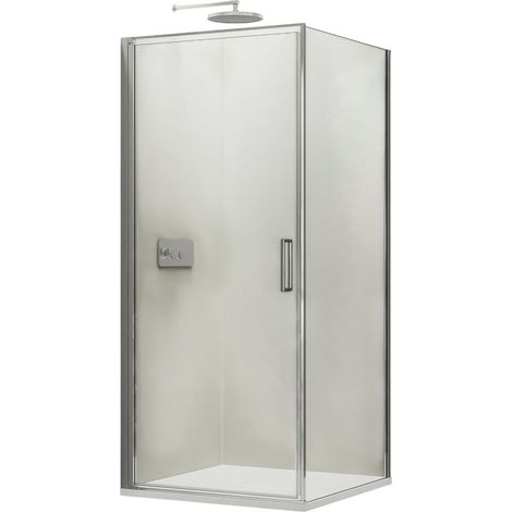 Duschkabine Bernstein Eckdusche Nano 6mm Echtglas EX416S 80x80x195cm (1/5)