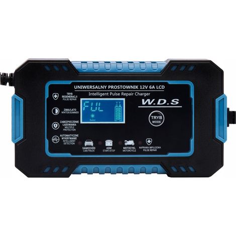 Cargador automático de baterías con función de reparación, 12V 6A (1/5)