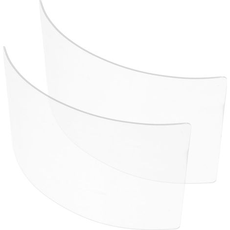 2 Pack 2mm Organic Glass Protective Visors for Sandblasting and Grinding, Dustproof Face Shield for Outdoor Work, Safety Gear Strong and Transparent (1/5)