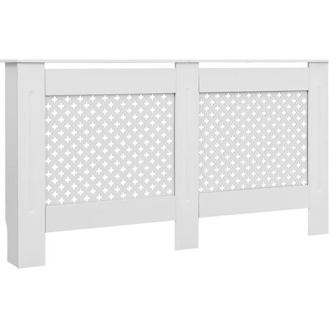 Cubierta para radiador MDF blanco 152x19x81,5 cm vidaXL