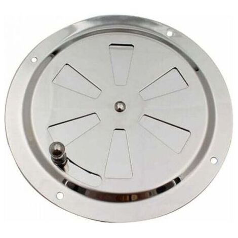 125mm Grille d'aération circulaire, bouches d'aération réglables entrée et sortie d'air en inox (1/5)