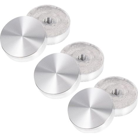 ronds en aluminium massif pour tables en verre lot de 6 (1/5)