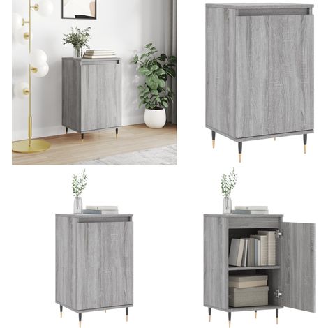 Sideboard Grau Sonoma 40x35x70 cm Holzwerkstoff - Holzwerkstoff - Stauraum (1/5)